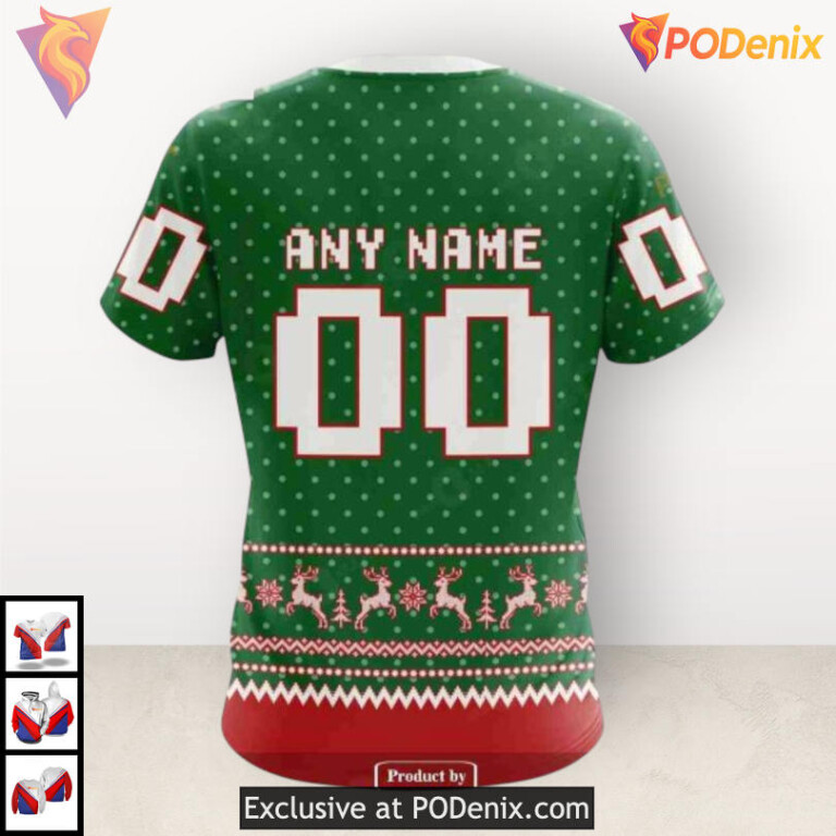 Christmas Apparel Tribute Custom Nashville Predators Youth Hoodie Sweatshirt 3D - 4