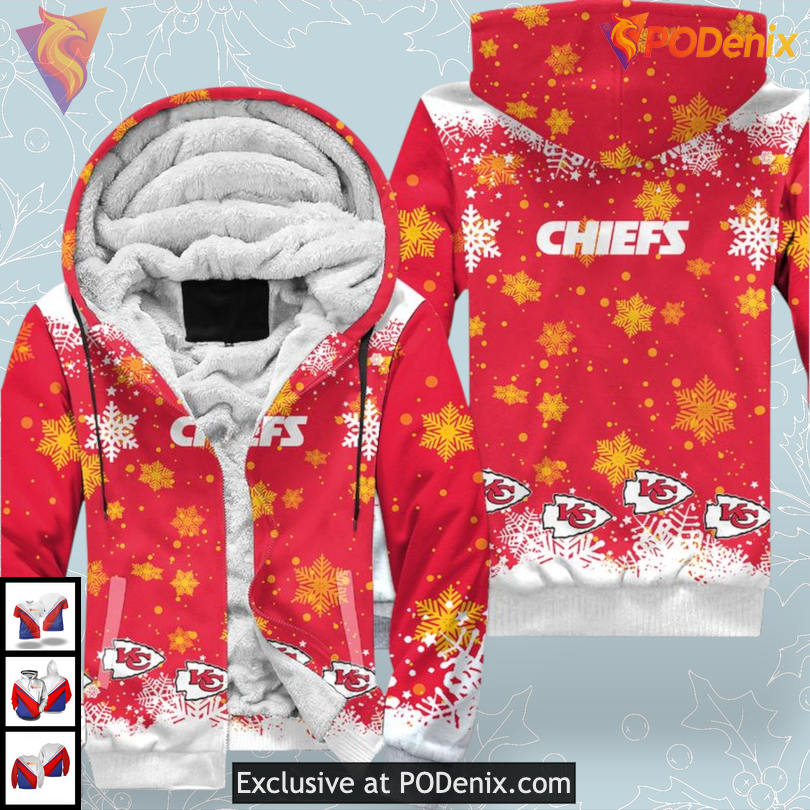 Christmas Edition Kansas City Chiefs Hoodies For Men Winter Fan Apparel Christmas Edition Kansas City Chiefs Hoodies For Men Winter Fan Apparel