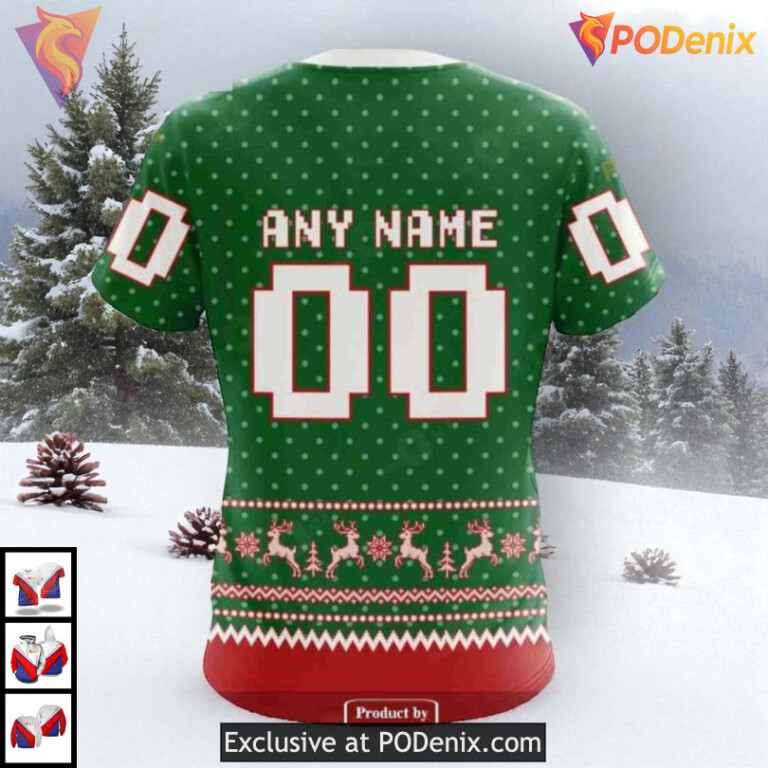 Christmas Family Apparel Collection NHL Montreal Canadiens Womens Hoodie 3D - 4