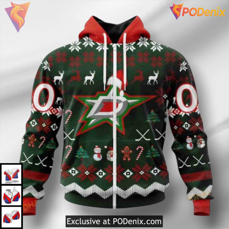 Christmas Gift Edition Dallas Stars Womens Hoodie Custom 3D Apparel - 1