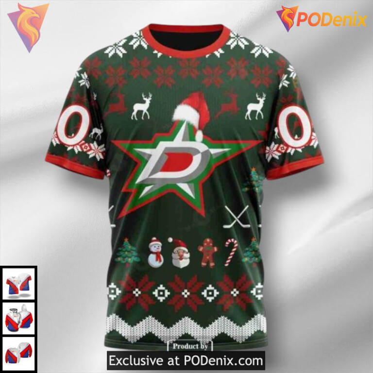 Christmas Gift Edition Dallas Stars Womens Hoodie Custom 3D Apparel - 3