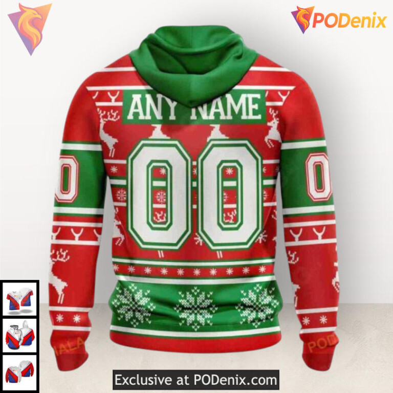 Christmas Hoodie Edition For Women Men Nashville Predators Unisex Hoodie Custom - 2
