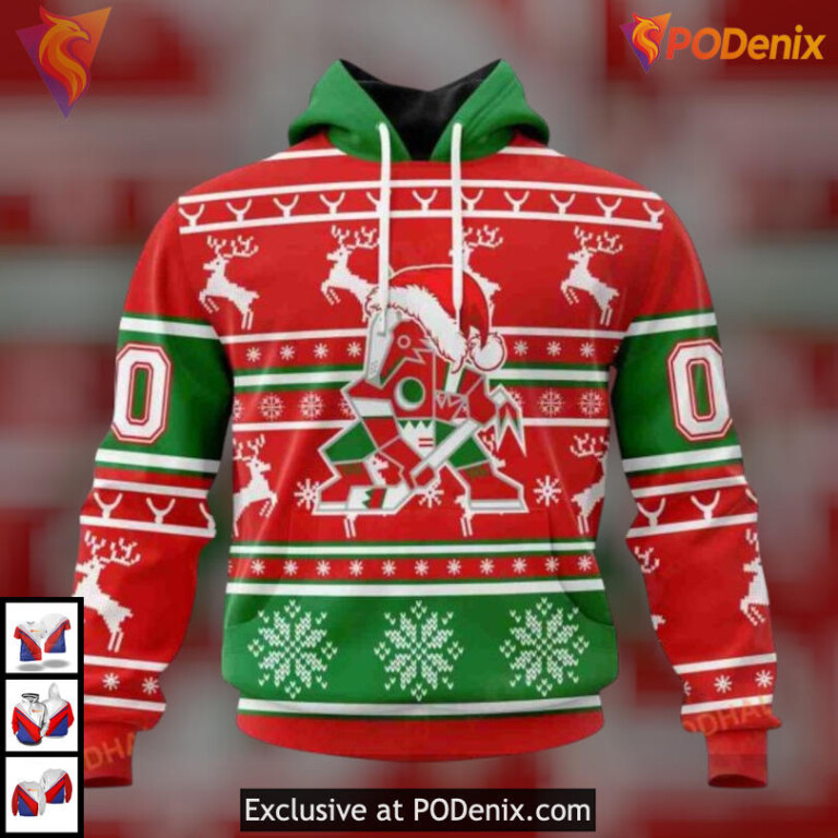 Christmas Is Coming Edition Arizona Coyotes Personalized 3D Hoodie Apparel