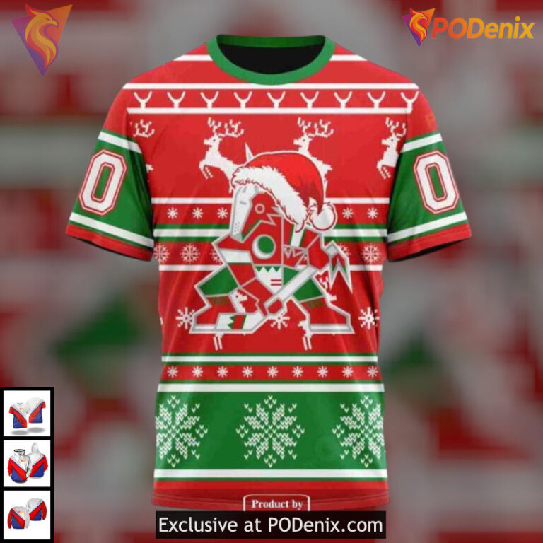 Christmas Is Coming Edition Arizona Coyotes Personalized 3D Hoodie Apparel - 3