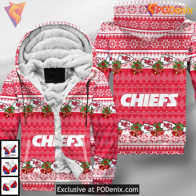 Christmas Limited Edition Personalized Kansas City Chiefs Hoodie Zip Up 3D Christmas Limited Edition Personalized Kansas City Chiefs Hoodie Zip Up 3D