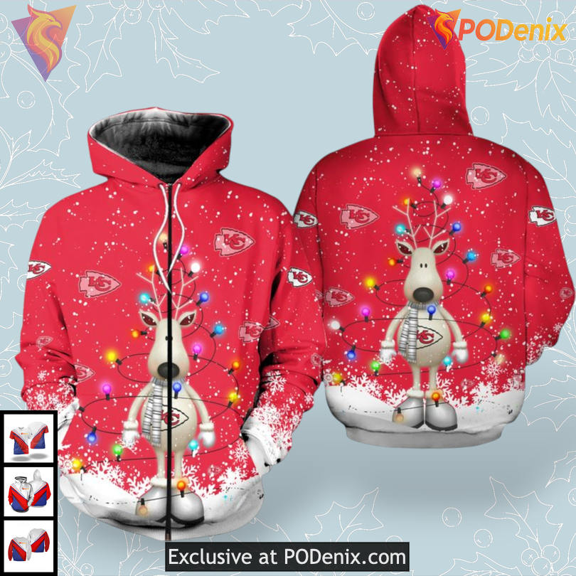 Christmas Limited Pattern Holiday Edition Kansas City Chiefs Hoodie Unisex Gift Christmas Limited Pattern Holiday Edition Kansas City Chiefs Hoodie Unisex Gift
