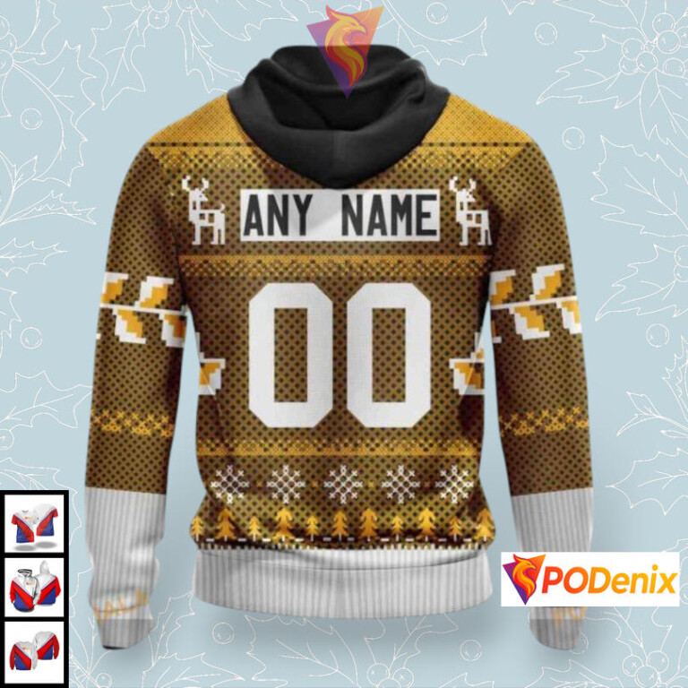 Christmas Season Celebration Custom Pittsburgh Penguins Holiday Hoodie NHL 3D - 1