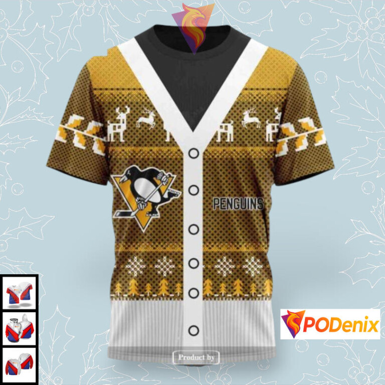 Christmas Season Celebration Custom Pittsburgh Penguins Holiday Hoodie NHL 3D - 2