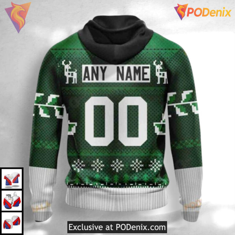 Christmas Season Celebration Dallas Stars Graphic Hoodie Custom 3D - 2