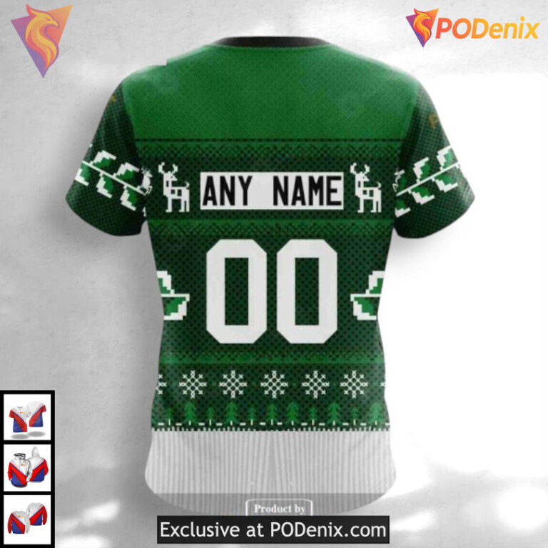 Christmas Season Celebration Dallas Stars Graphic Hoodie Custom 3D - 4