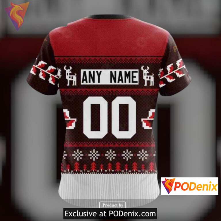 Christmas Season Celebration New Jersey Devils Womens Hoodie Sweatshirt 3D - 4