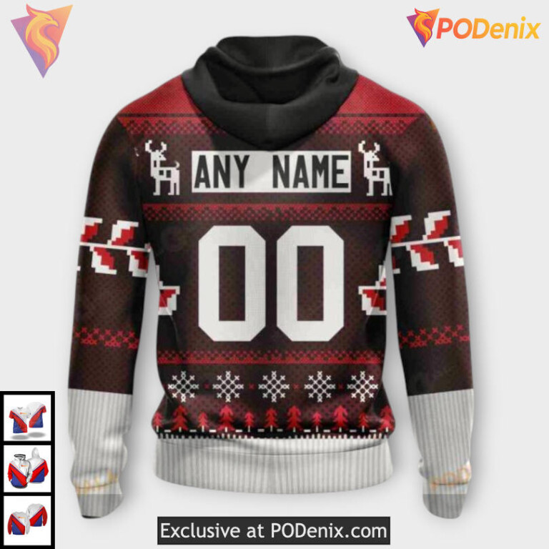 Christmas Season Holiday Edition Carolina Hurricanes Graphic Hoodie Custom 3D - 2