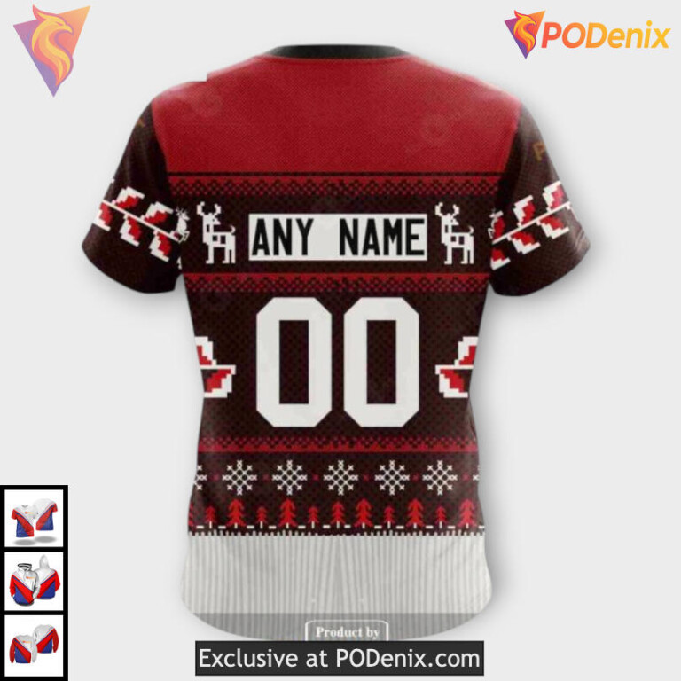 Christmas Season Holiday Edition Carolina Hurricanes Graphic Hoodie Custom 3D - 4