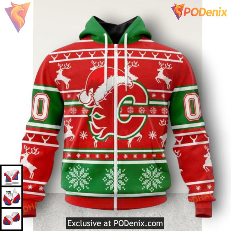 Christmas Unisex Edition Calgary Flames Sweatshirt Hoodie 3D Fan Gear - 1