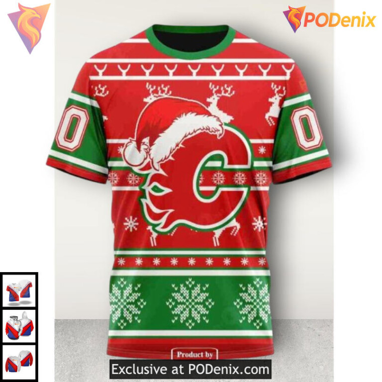 Christmas Unisex Edition Calgary Flames Sweatshirt Hoodie 3D Fan Gear - 3