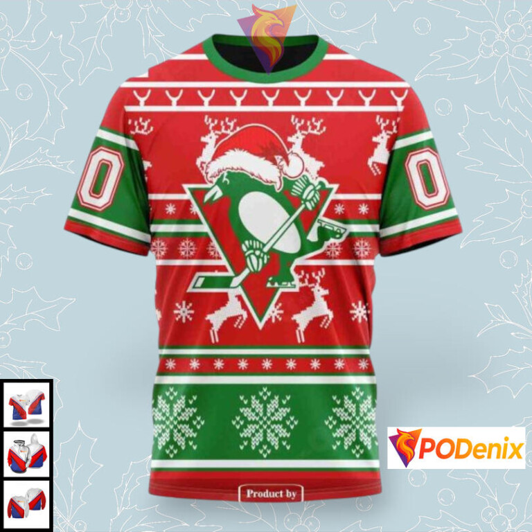 Christmas Unisex Edition Custom Pittsburgh Penguins Mens Hoodie NHL 3D - 2