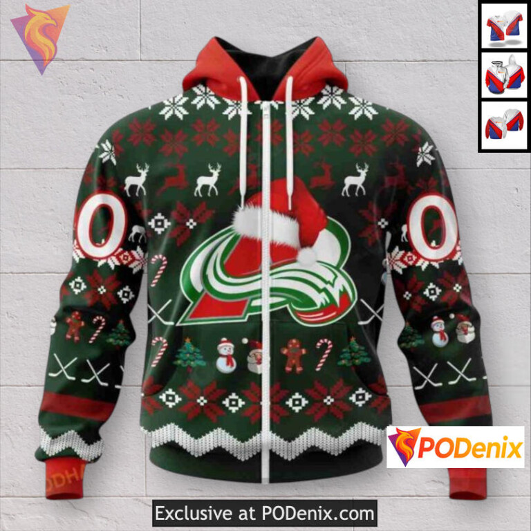 Christmas Unisex Shirt Edition Colorado Avalanche Hoodie For Men Custom 3D - 1