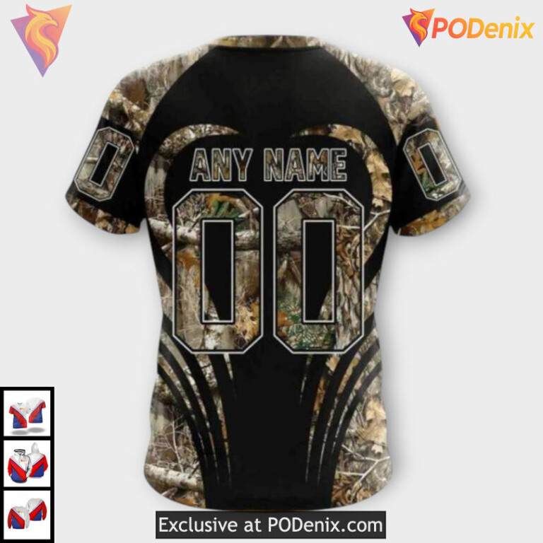 Classic Hunting Camo Style Personalized Carolina Hurricanes Hoodie Sweatshirt - 3