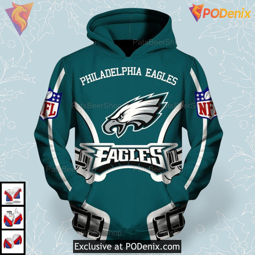 Classic Printed Retro Design Personalized Philadelphia Eagles Hoodie 3D Apparel Classic Printed Retro Design Personalized Philadelphia Eagles Hoodie 3D Apparel