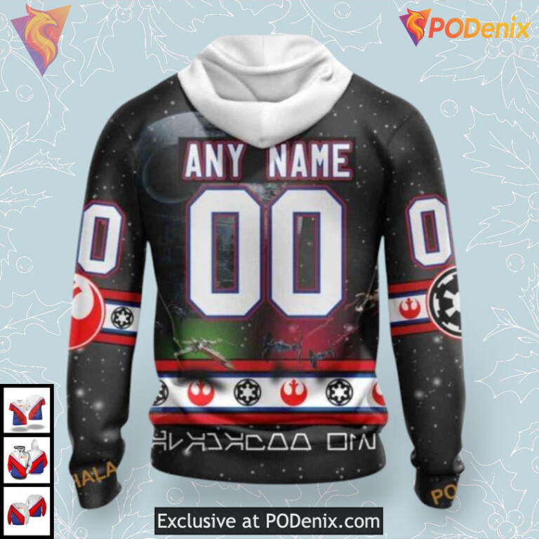 Classic Star Wars Concept Design NHL Seattle Kraken Personalized 3D Hoodie - 1