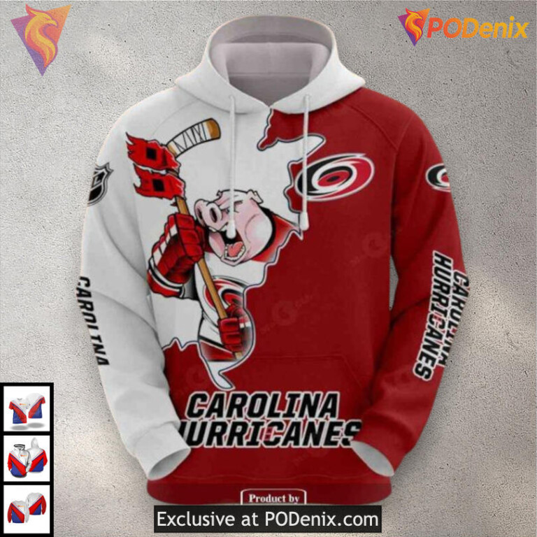 Classic Team Edition Personalized Carolina Hurricanes Hoodie Sweatshirt 3D