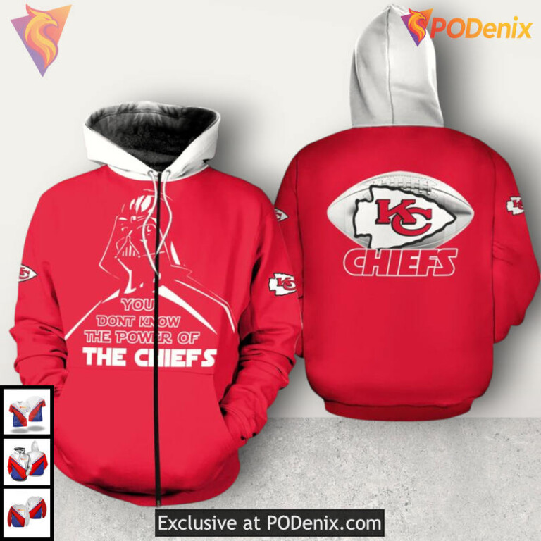Classic Zip Up Youth Kansas City Chief Hoodie Custom Design Limited Apparel