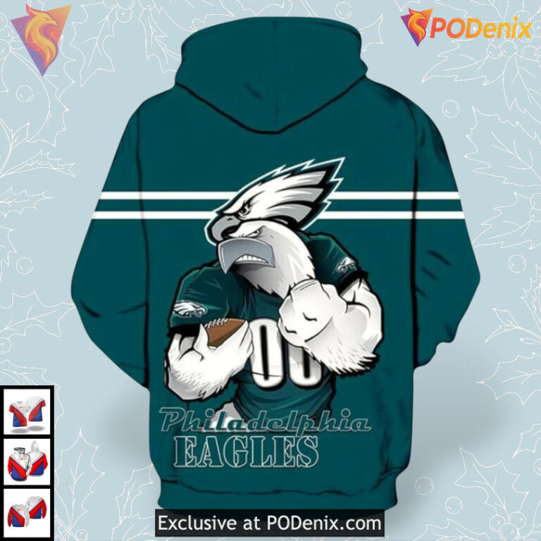 Contemporary Design Philadelphia Eagles Hoodies All Over Print 3D Style - 1