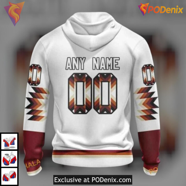 Cultural Native Pattern Graphic Arizona Coyotes Hoodie 3D Custom Apparel - 1