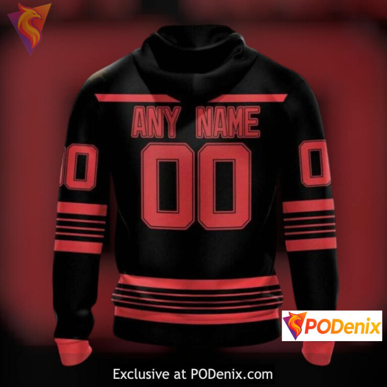 Custom Hockey Tribute Vintage New Jersey Devils Hoodie Name Number Edition - 1