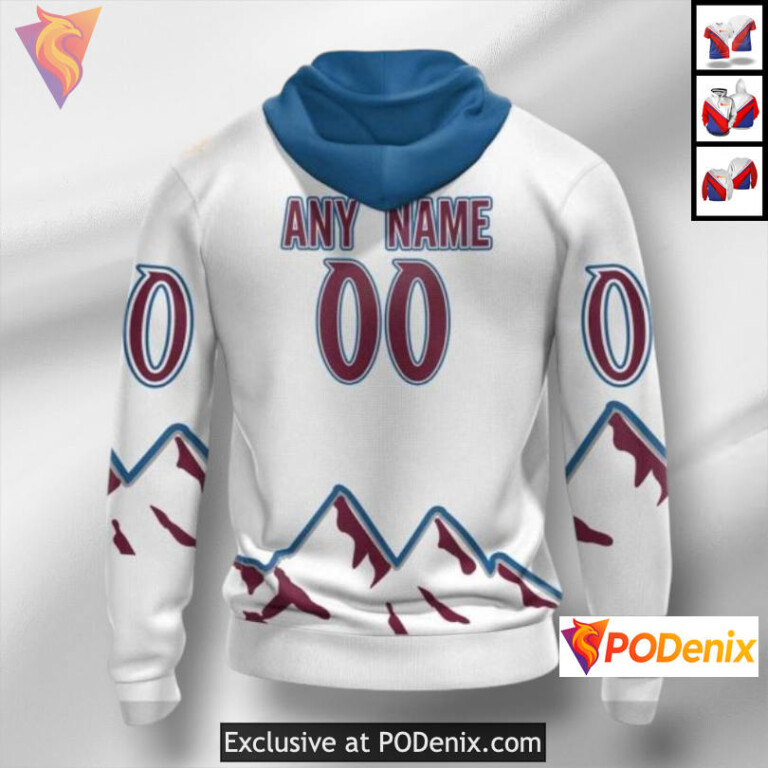 Custom Name Number Edition Colorado Avalanche Hoodie 3D for NHL Fans - 1