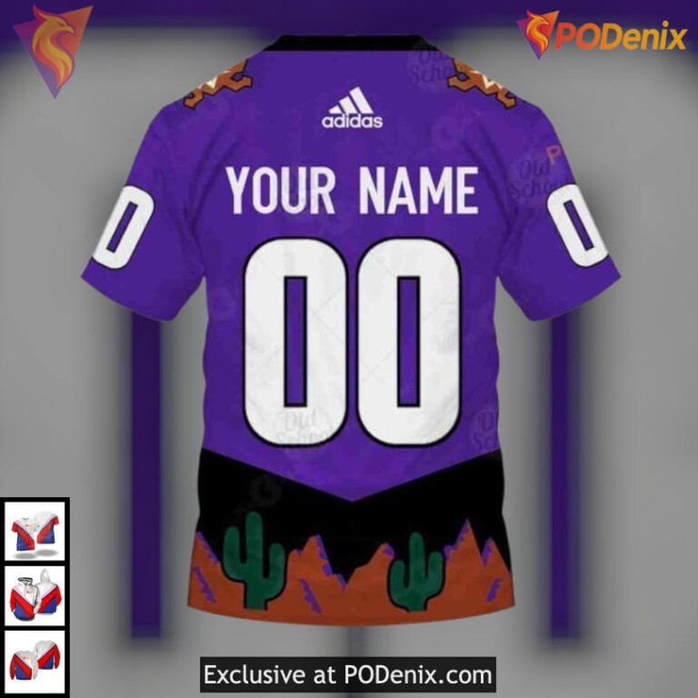 Custom Name Number Style Arizona Coyotes Hoodie Apparel - 4
