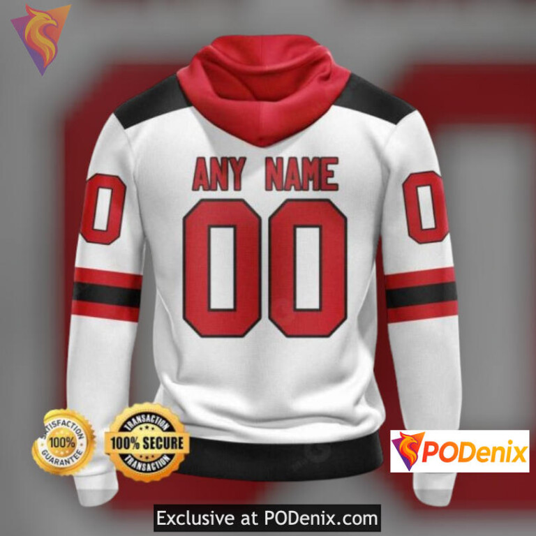 Custom Name Number Tribute Custom Name New Jersey Devils Hoodie Fan Edition - 1