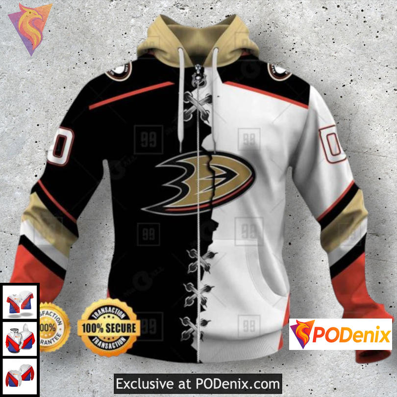 Custom NHL Team Tribute Anaheim Ducks Hoodie 3D Gift For Fans Fan Sweatshirt Custom NHL Team Tribute Anaheim Ducks Hoodie 3D Gift For Fans Fan Sweatshirt