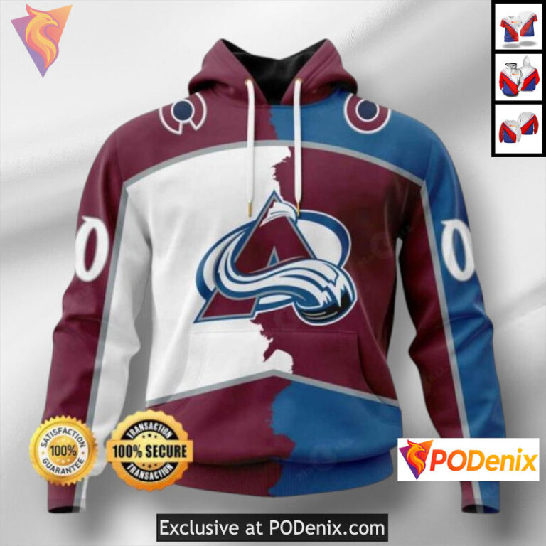 Customizable Team Edition Colorado Avalanche Pullover Hoodie NHL Design