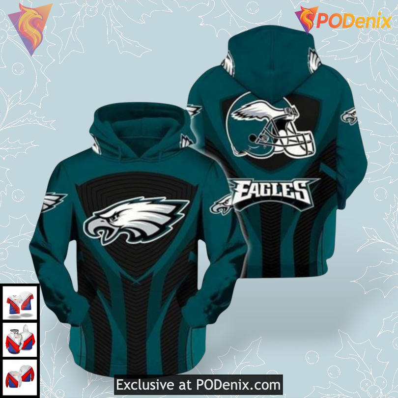 Dedicated Team Spirit Wear Youth Philadelphia Eagles Hoodie 3D Printed NFL Gear Dedicated Team Spirit Wear Youth Philadelphia Eagles Hoodie 3D Printed NFL Gear