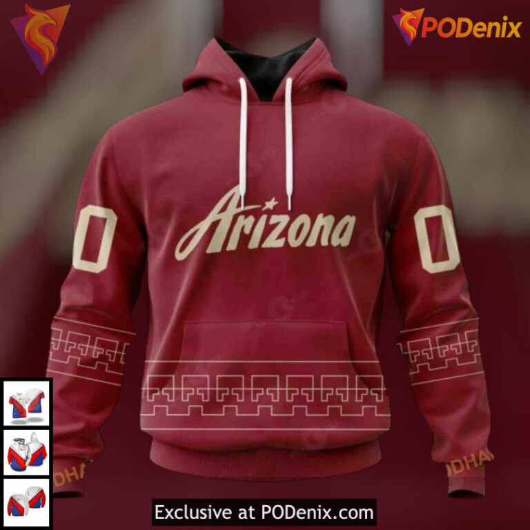 Desert Night 2025 Edition Personalized Arizona Coyotes Hoodie Custom 3D