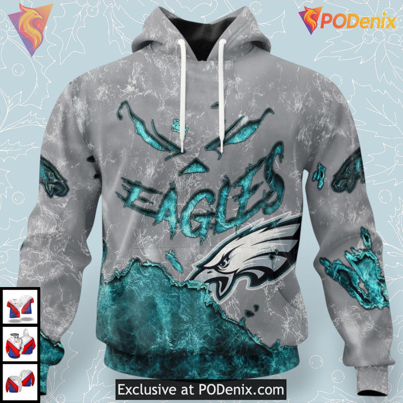 Devil Eyes Artwork Philadelphia Eagles Unisex Hoodie Unique Fan Gift Devil Eyes Artwork Philadelphia Eagles Unisex Hoodie Unique Fan Gift