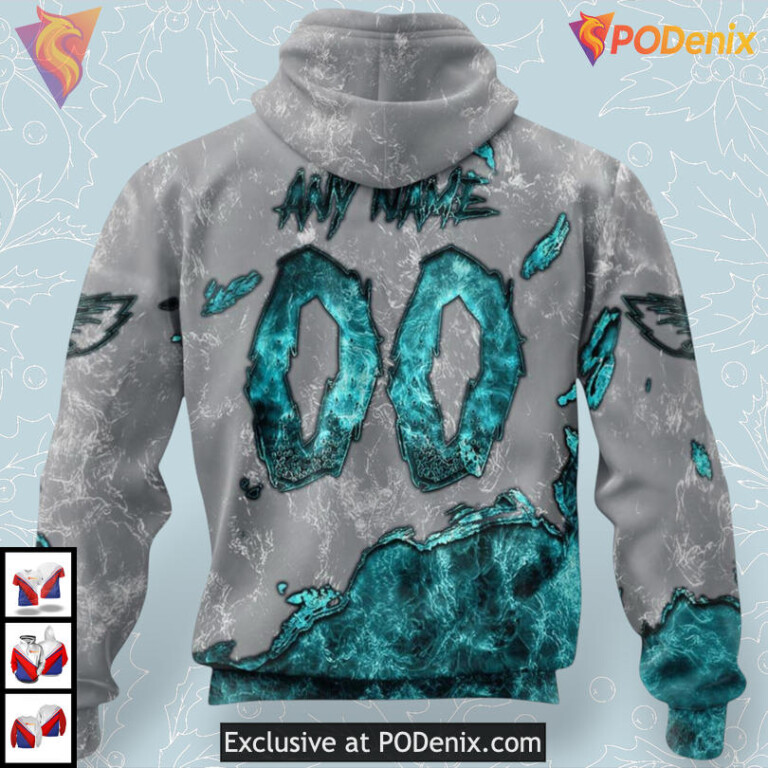 Devil Eyes Artwork Philadelphia Eagles Unisex Hoodie Unique Fan Gift - 1
