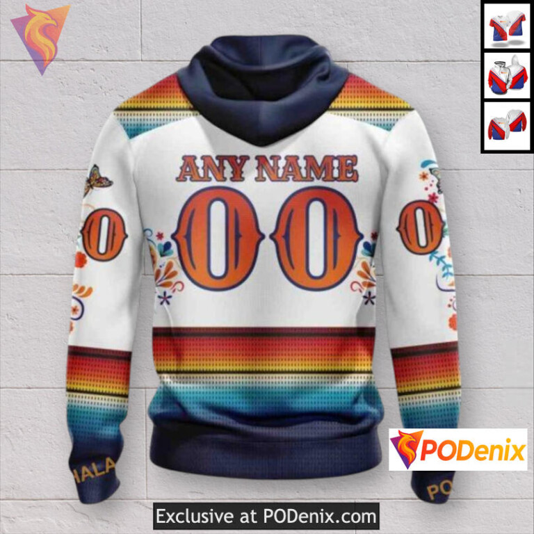 Dia De Los Muertos Celebration Colorado Avalanche Womens Hoodie Custom Edition - 1