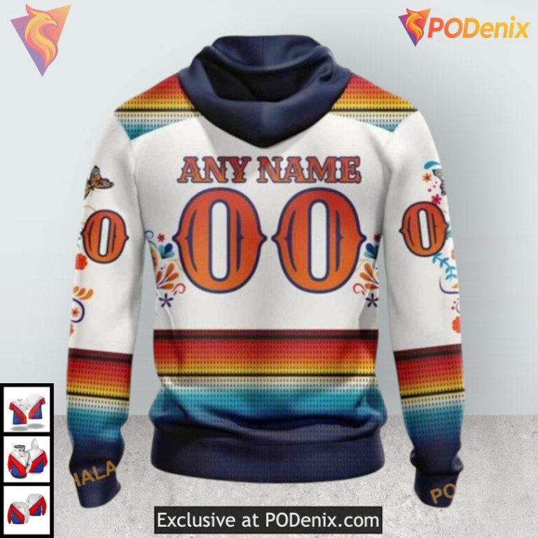 Dia De Los Muertos Celebration Custom Number Carolina Hurricanes Hoodie Custom - 1