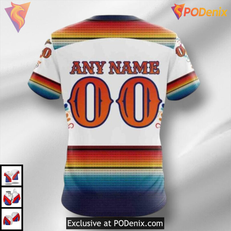 Dia De Los Muertos Tribute Custom Number Dallas Stars Hoodie Custom 3D - 3