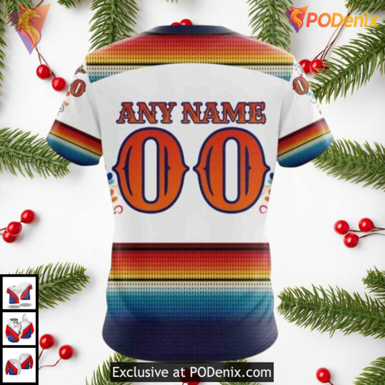 Dia De Los Muertos Tribute Edition NHL Custom Name Ottawa Senators Hoodie 3D - 3