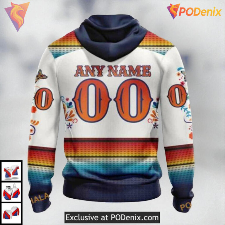 Dia De Los Muertos Tribute Edition NHL Custom Number Montreal Canadiens Hoodie 3D - 1