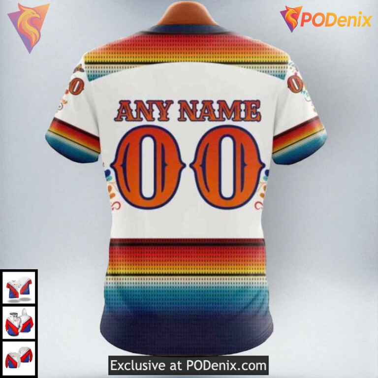 Dia De Los Muertos Tribute Edition NHL Custom Number Montreal Canadiens Hoodie 3D - 3