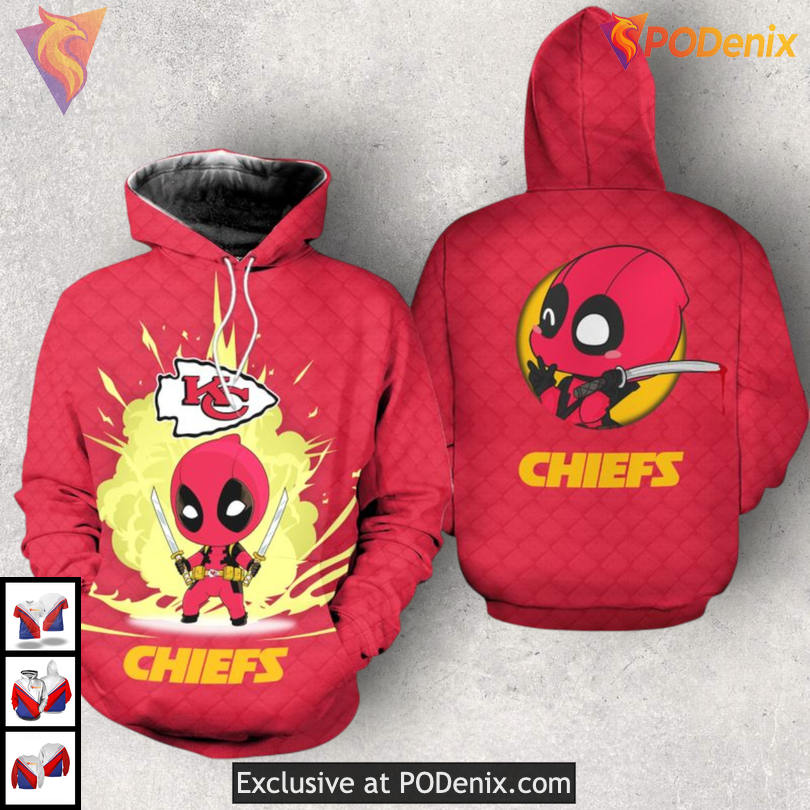 DP Character Themed Personalized Kansas City Chiefs Hoodie 3D Fan Gear DP Character Themed Personalized Kansas City Chiefs Hoodie 3D Fan Gear