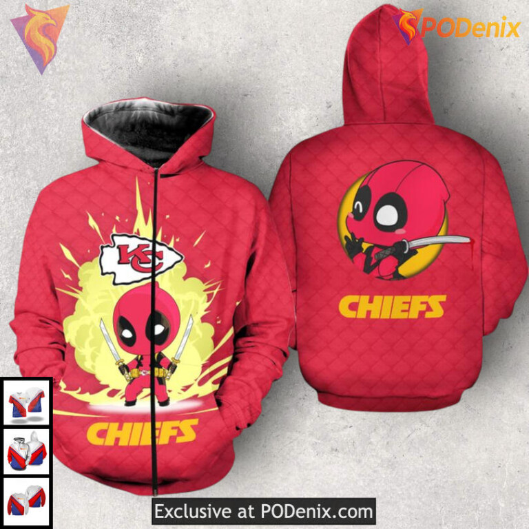 DP Character Themed Personalized Kansas City Chiefs Hoodie 3D Fan Gear - 1