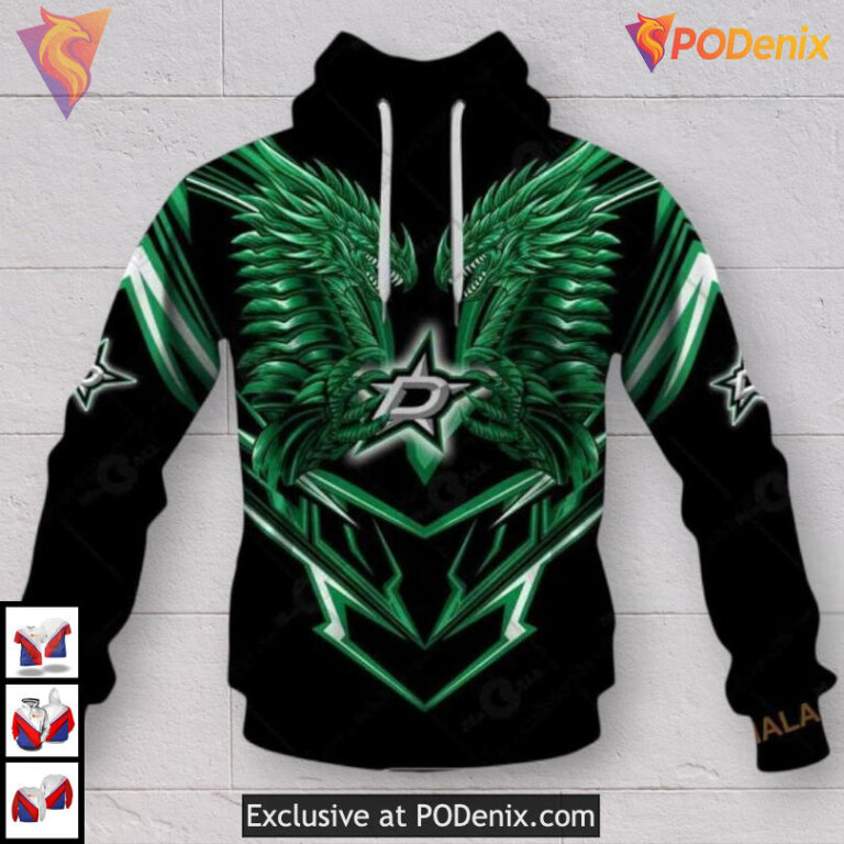 Dragon Artwork Inspired Edition Dallas Stars Unisex Hoodie 3D Shirt