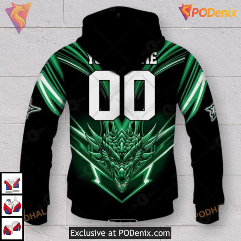 Dragon Artwork Inspired Edition Dallas Stars Unisex Hoodie 3D Shirt - 2