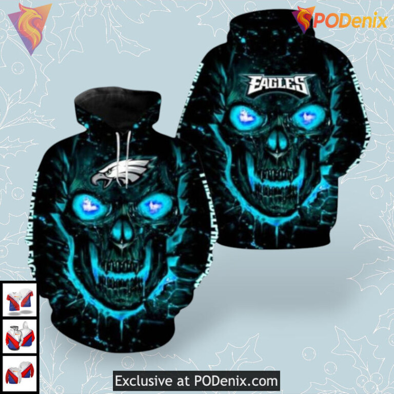 Dynamic Pattern Design Personalized Philadelphia Eagles Hoodie Youth 3D Sportswear