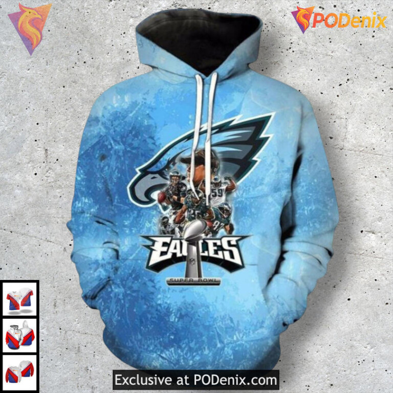 Dynamic Team Spirit Custom Philadelphia Eagles Hoodies 3D Fashion Style